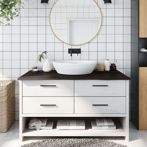  Kopalni&scaron;ki pult temno siv 100x60x2 cm obdelan trden l Cene