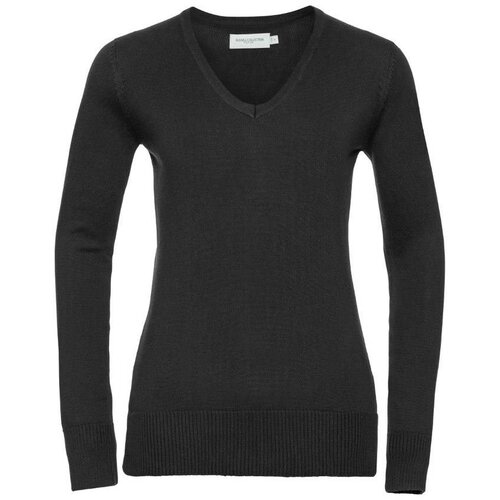 RUSSELL Women's knitted pullover with neckline V R710F 50/50 50% Cotton 50% acrylic CottonBlend TM weave 12 275g Cene
