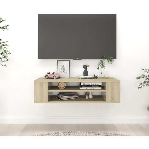 Viseći TV ormarić boja hrasta sonome 100 x 30 x 26,5 cm drveni Slike
