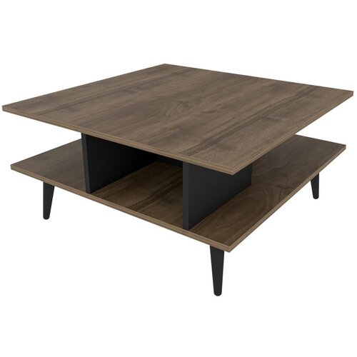 Hanah home Akya Sto za dnevnu sobu, 89x44x89cm, Orah-crni Cene