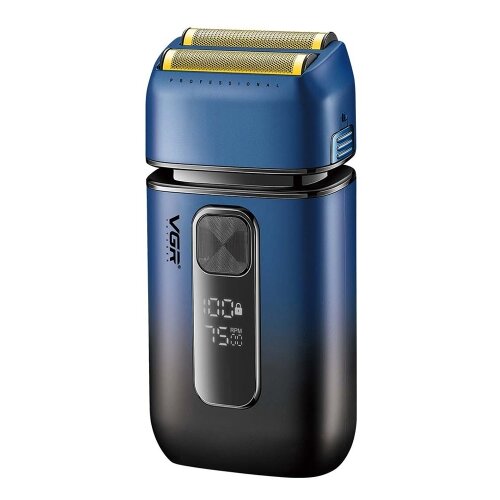 SARAHE VGR V-362 5W USB električni brivnik z vmesnim gibanjem in strižnikom za ple&scaron;aste lase (temno moder), (22149875) Cene
