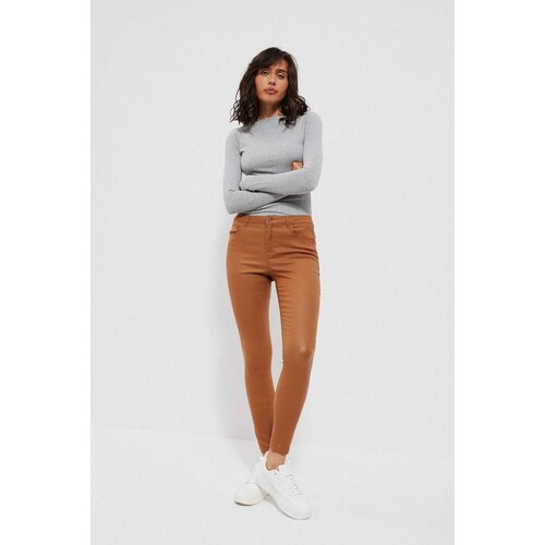 Marisse Waxed Slim-Fit Trousers Z-Sp-3611 Caramel Slike