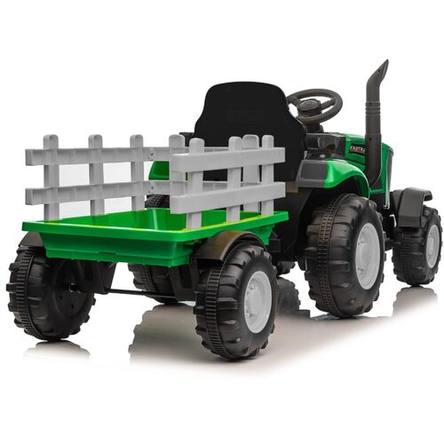 Premium Stil Dečiji Traktor na Akumulator Sa Prikolicom Crveni ( 12726 ) Slike