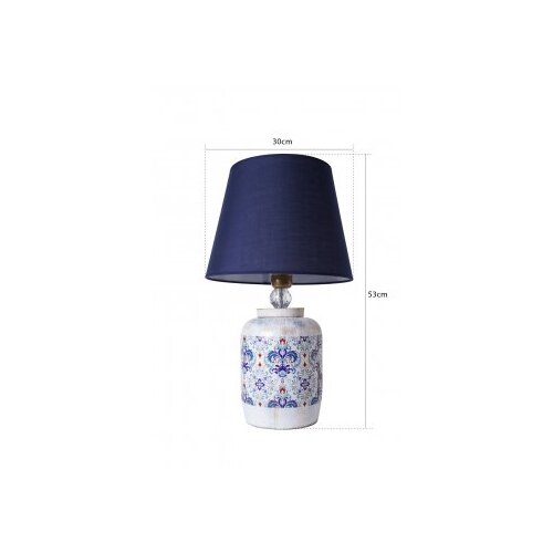 Opviq YL509 Stona lampa, plavo-bijela Slike