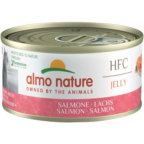 Almo Nature 6 x 70 g - HFC Lachs in Gelee