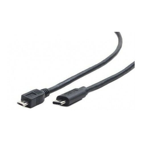 Gembird USB 2.0 micro BM to type-c cable (Micro BM/CM), 1 m CCP-USB2-mBMCM-1M Slike
