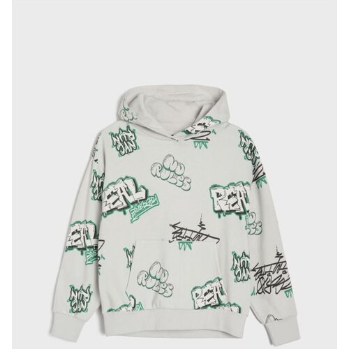 Sinsay Hoodie majica loose fit s motivom grafita Cijene