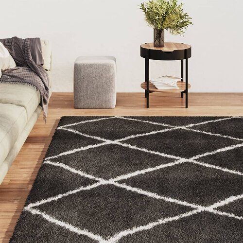 VidaXL Ko&amp;scaron;ata preproga krem in antracitna 80x150 cm Slike