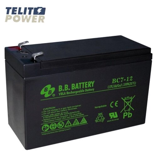 BB Tech Akumulator 12V 7Ah BC7-12 BB Battery terminal T2 Slike