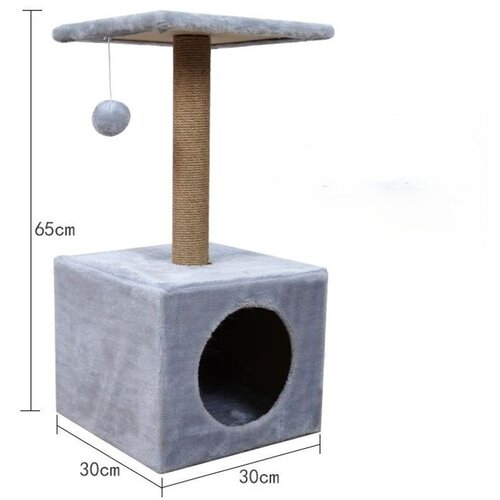  Grebalica za mačke classic Siva 30x30x62 cm Cene
