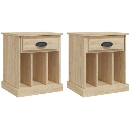 Maison Chic Dvo delni komplet Nočne omarice - Nočne mize Sonoma hrast 43x36x50 cm, (21686949) Slike