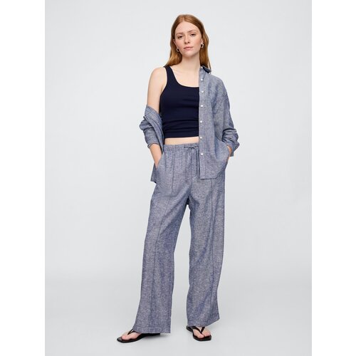 GAP Linen Wide-leg Trousers - Women&amp;#039;s Slike