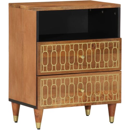 VidaXL Nočna omarica 50x33x62 cm trden mangov les Slike