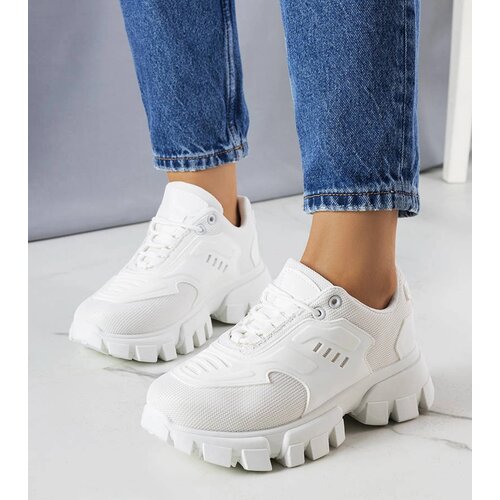 Gemre White sneakers on a chunky sole Inez Slike