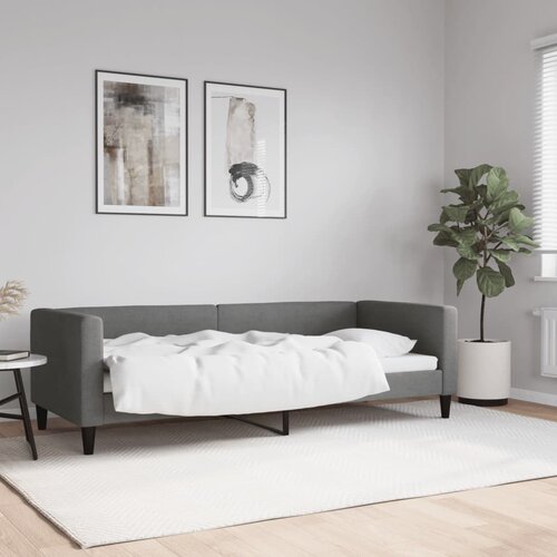 VidaXL Raztegljiva postelja temno siva 80x200 cm blago Slike