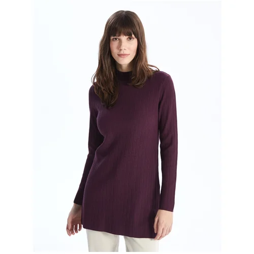 LC Waikiki Half Turtleneck Plain Long Sleeve Women's Knitwear Tunic