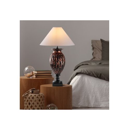 Opviq ELEGANZE-5305 brownwhite table lamp Slike