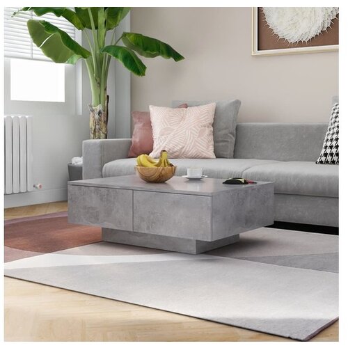  Klubska mizica betonsko siva 90x60x31 cm iverna plo&scaron;ča Cene
