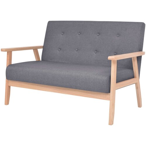 Maison Chic Komplet kavč - Sofa - Kanapeev 2 kosa iz blaga temno sive barve, (21727029) Cene