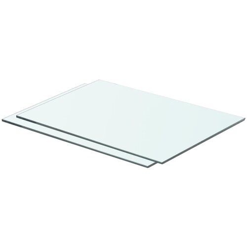 VidaXL Police 2 kosa steklo prosojno 50x30 cm Slike