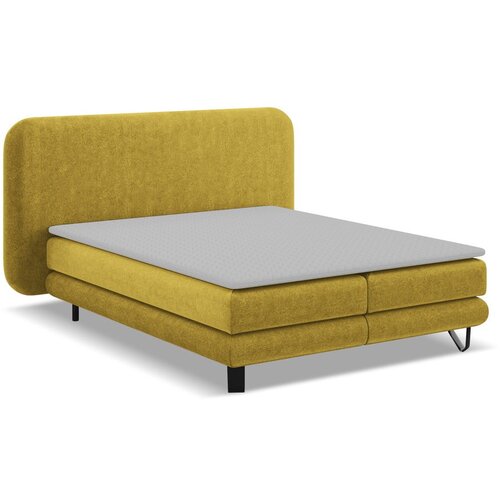 Makamii Gorčično rumena boxspring postelja 180x200 cm Ilima – Cene