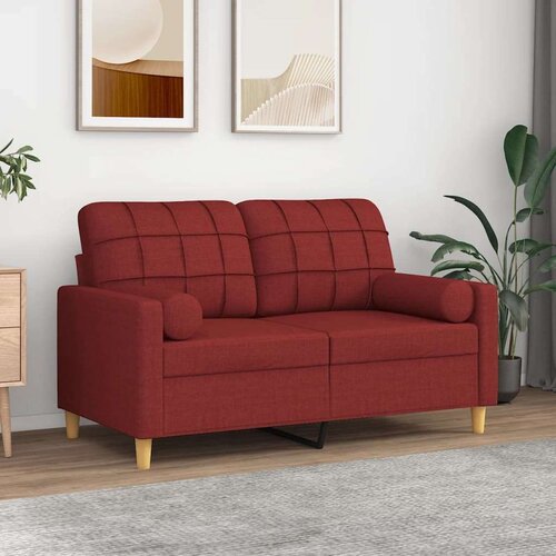  Jastuci 2 kom crvena boja vina Ø 15 x 50 cm od tkanine Cijene