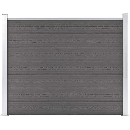  za ogradu WPC 180 x 146 cm sivi Slike