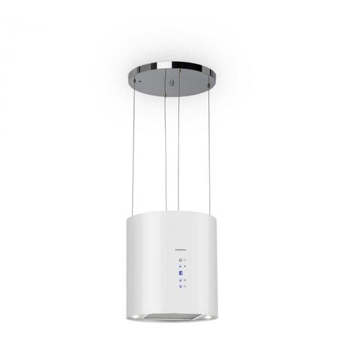 Klarstein barett, otočna kuhinjska napa, &amp;Oslash; 35 cm, recirkulacija 560 m&amp;sup3; / h, led, filter z aktivnim ogljem, nerjaveče jeklo, bela Slike