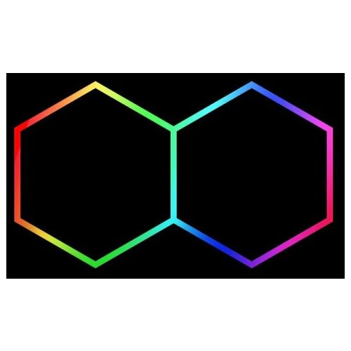  Hexagon LED tube 2 heads RGB 12V 410mm 11pcs Cene