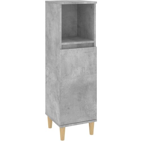 Maison Chic Kopalniška omarica - Kopalniški kabinet betonsko siva 30x30x100 cm inženirski les, (21794959) Cene