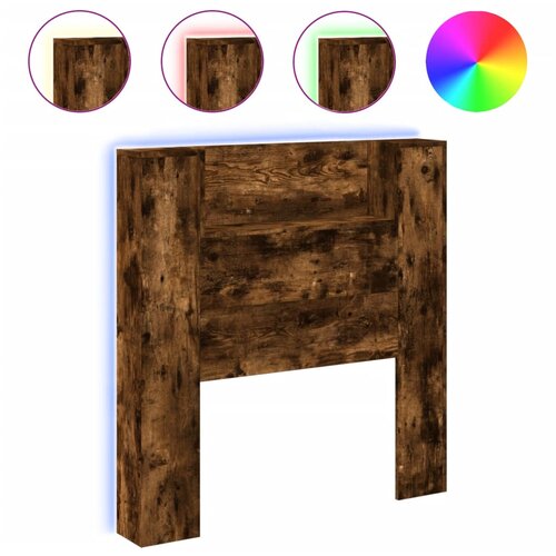 Maison Chic posteljno vzglavje - vzglavna omarica - nočna omarica led dim. hrast 100x16,5x103,5 cm, (21705691) Slike
