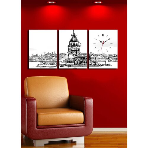 Wallity zidni sat 3P3040CS-50, 96x40 cm, 3 dela Cene