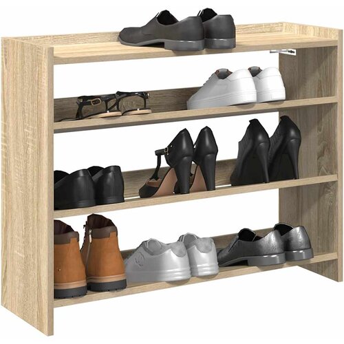 vidaXL Regal za čevlje sonoma hrast 80x25x62 cm inženirski les Cene