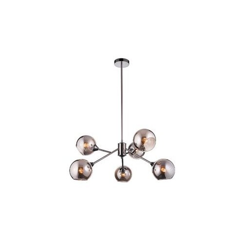  Luster Blake ML-6301-6 6xE27 40W hromirano crni Slike