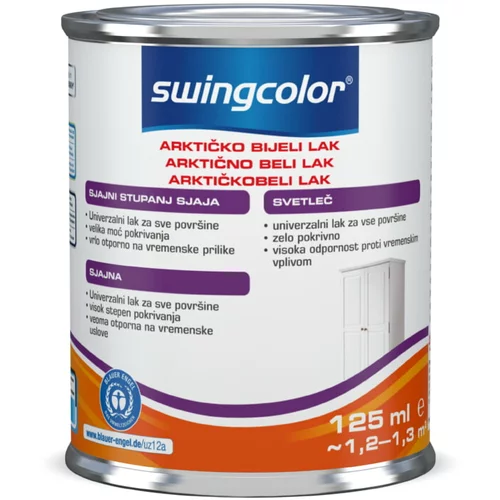 SWINGCOLOR bijeli lak (Artički bijela boja, 125 ml, Sjaj)