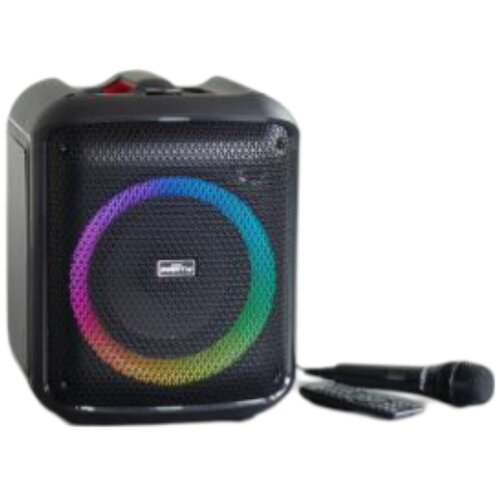 Oem PARTY, 200W zvočnik Bluetooth 5.0 s svetlobnimi učinki LED in žičnim mikrofonom, Črna, (5000250430) Cene