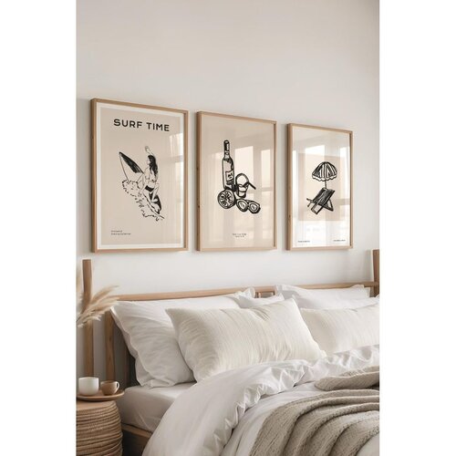 WALLXPERT &Ccedil;-300523 - 3040 multicolor dekorativni set slika (3 komada) Cene