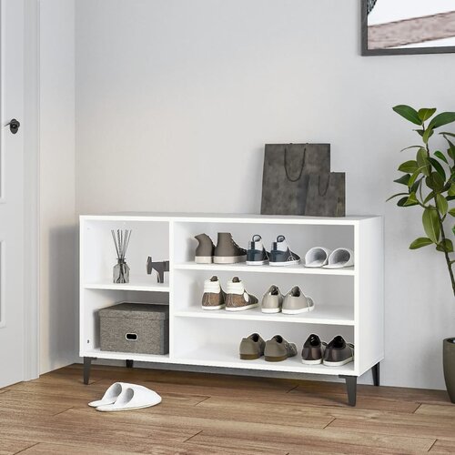 Ormarić za cipele bijeli 102 x 36 x 60 cm od konstruiranog drva Cijene