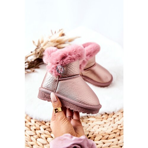 Boto Fleece-lined Snow Boots Pink Bessie Cene