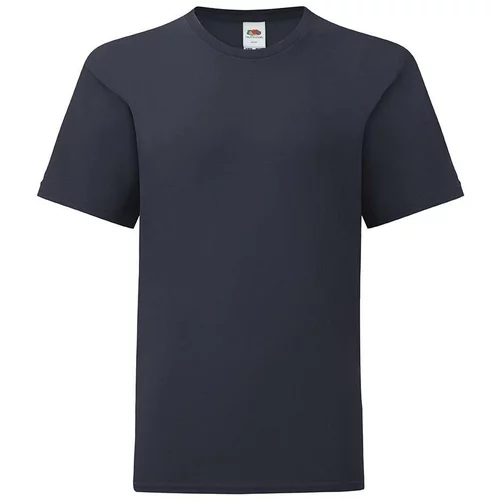 Fruit Of The Loom Navy blue children's t-shirt in combed cotton