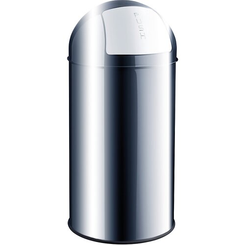 Helit Jeklena posoda za odpadke s potisno loputo, prostornina 30 l, VxØ 650 x 300 mm, nerjavno jeklo Cene