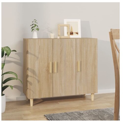  Komoda boja hrasta sonome 90x34x80 cm od konstruiranog drva Cijene