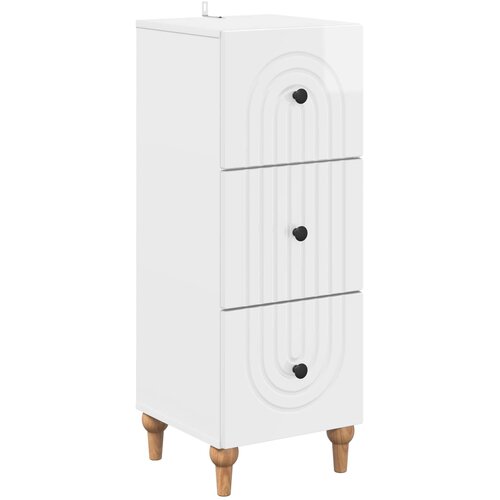  Ormar s ladicama Bijela visokog sjaja 33 x 34,5 x 90 cm Cene