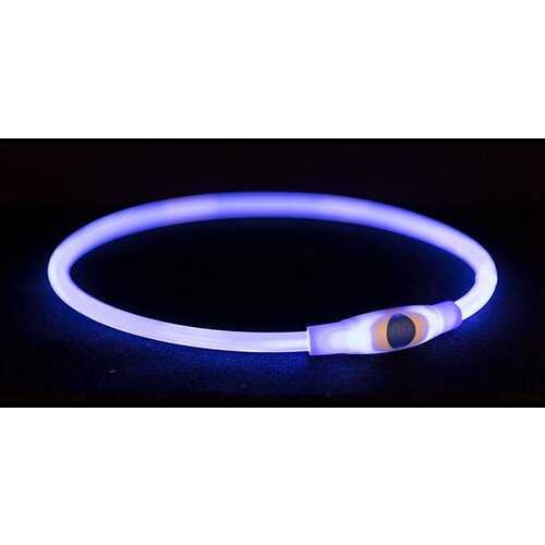 Trixie flash Light Ring ogrlica USB plava S-M 12664 Slike