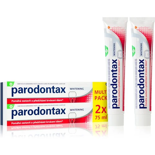 Parodontax Whitening zobna pasta za beljenje zob proti krvavitvi dlesni 2x75 ml