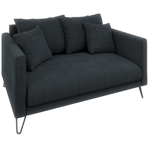 Ropez Tamno siva sofa od &amp;scaron;enila 140 cm Freya &amp;ndash; Slike