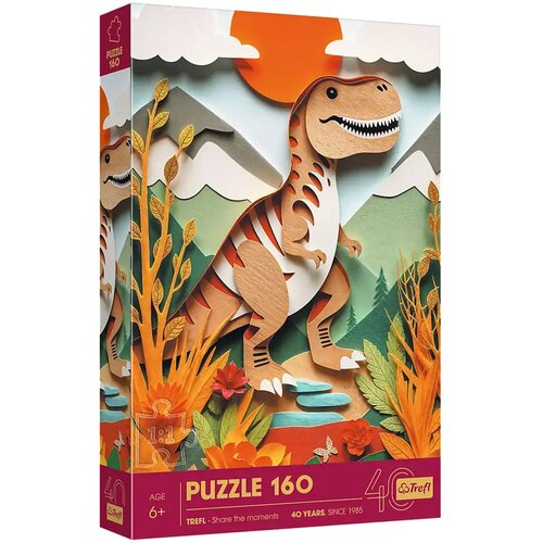 Trefl Carstvo dinosaura: T-Rexove avanture, puzzle od 160 dijelova - Slike