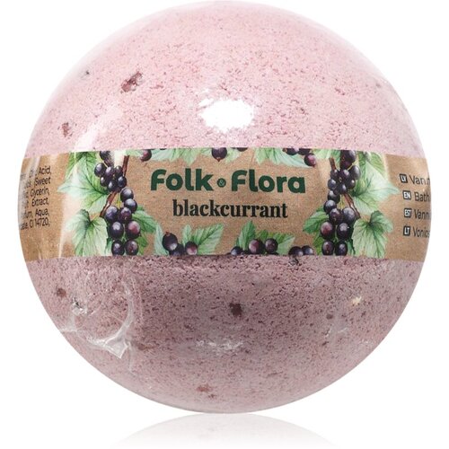 Folk & Flora Blackcurrant bomba za kupanje s osvježavajućim učinkom 130 g Cijene