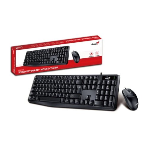 Genius KM-170 tastatura+miš USB US Slike