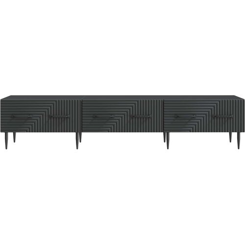  ormar s ladicama Crna 147 x 34,5 x 30 cm Konstruirano drvo Slike